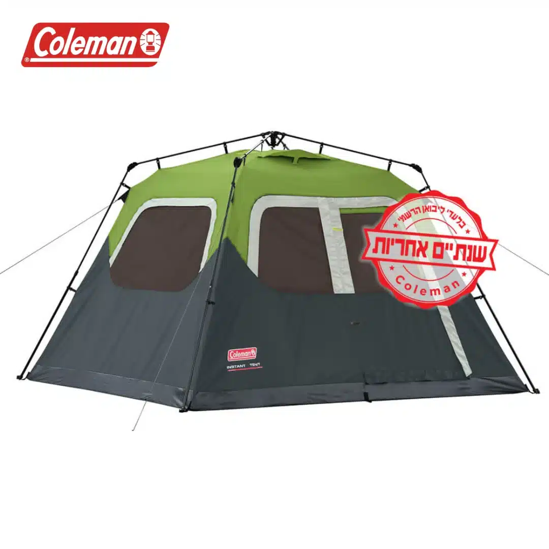 אוהל להקמה מהירה ל-6 אנשים מבית קולמן Coleman