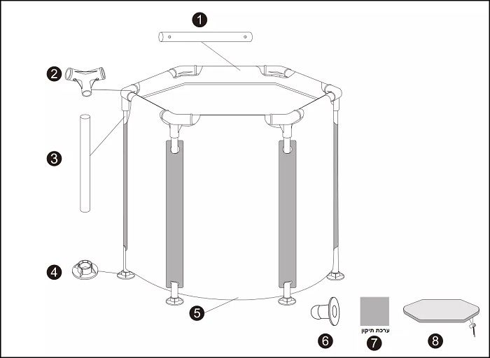 אמבטיית קרח על עמודים ICE_BATH 6002K מבית Bestway