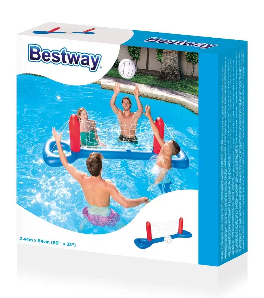מתנפח למשחק כדורעף לבריכה+כדור+רשת צפה | BESTWAY – תמונה 4