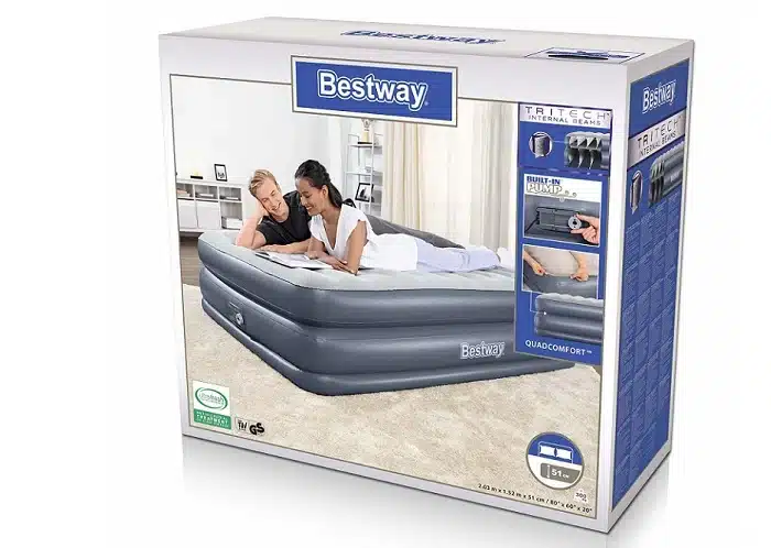 מיטה מתנפחת / מזרן מתנפח זוגי +משאבת ניפוח | BESTWAY Queen Indoor airbeds – תמונה 4