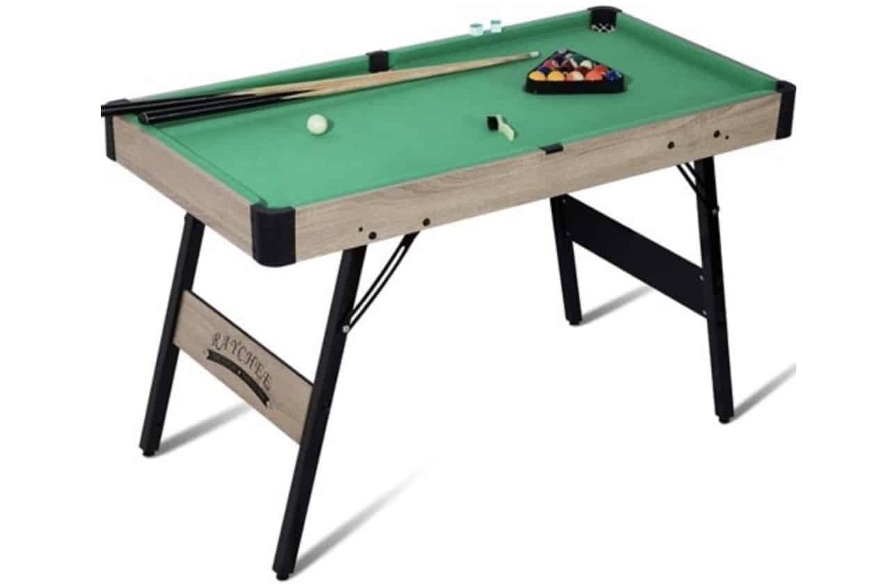 מיני שולחן סנוקר מתקפל 48 אינץ מסגרת עץ (122×61×76 ס״מ) - SilverDawn | מק״ט A248223B