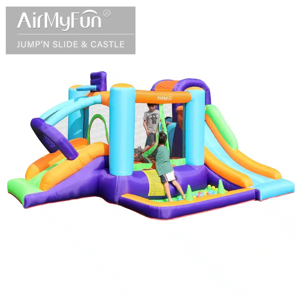 מתנפח יבש עם שתי מגלשות - Air My Fun | מק״ט D82003
