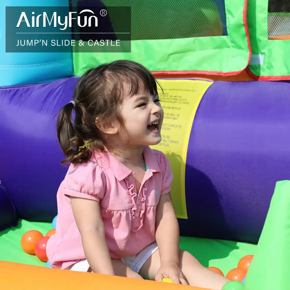 מתנפח יבש עם שתי מגלשות - Air My Fun | מק״ט D82003 – תמונה 3