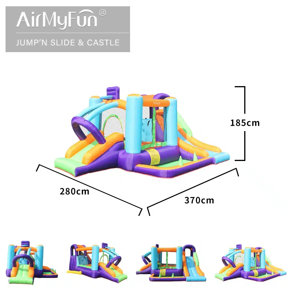 מתנפח יבש עם שתי מגלשות - Air My Fun | מק״ט D82003 – תמונה 7